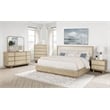 Kailani 52-inch Queen Wingback Bed Beige Oak