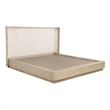 Kailani 52-inch Eastern King Wingback Bed Beige Oak