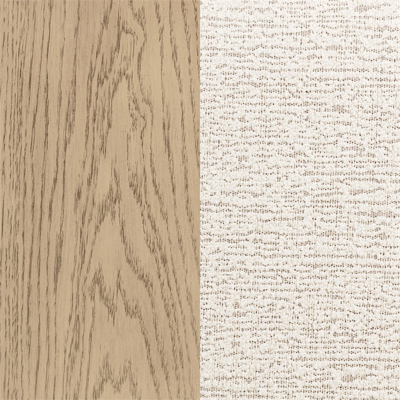 Kailani 52-inch California King Wingback Bed Beige Oak