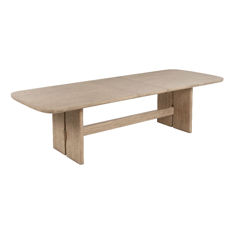 Kailani 110-inch Rectangular Wood Dining Table Beige Oak