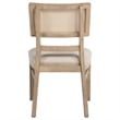 Kailani Rattan Cane Dining Side Chair Beige Oak