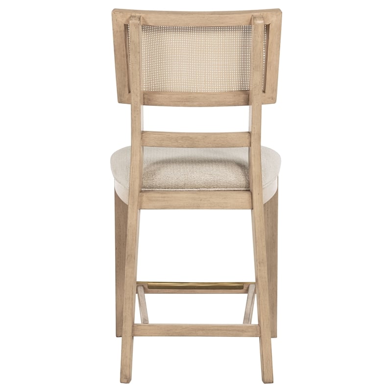 Kailani Rattan Cane Counter Side Chair Beige Oak