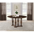 Landon 60-inch Round Wood Pedestal Dining Table Rich Brown