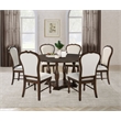 Landon 60-inch Round Wood Pedestal Dining Table Rich Brown