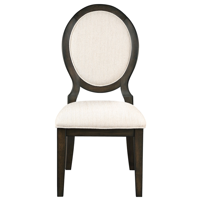 twyla 5-piece 60-inch round wood dining table set dark cocoa