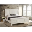 Sandy Beach 63-inch California King Panel Bed Cream White