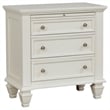 Sandy Beach 4-piece California King Bedroom Set Cream White