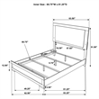 Hyland Wood Queen LED Panel Bed Natural and White