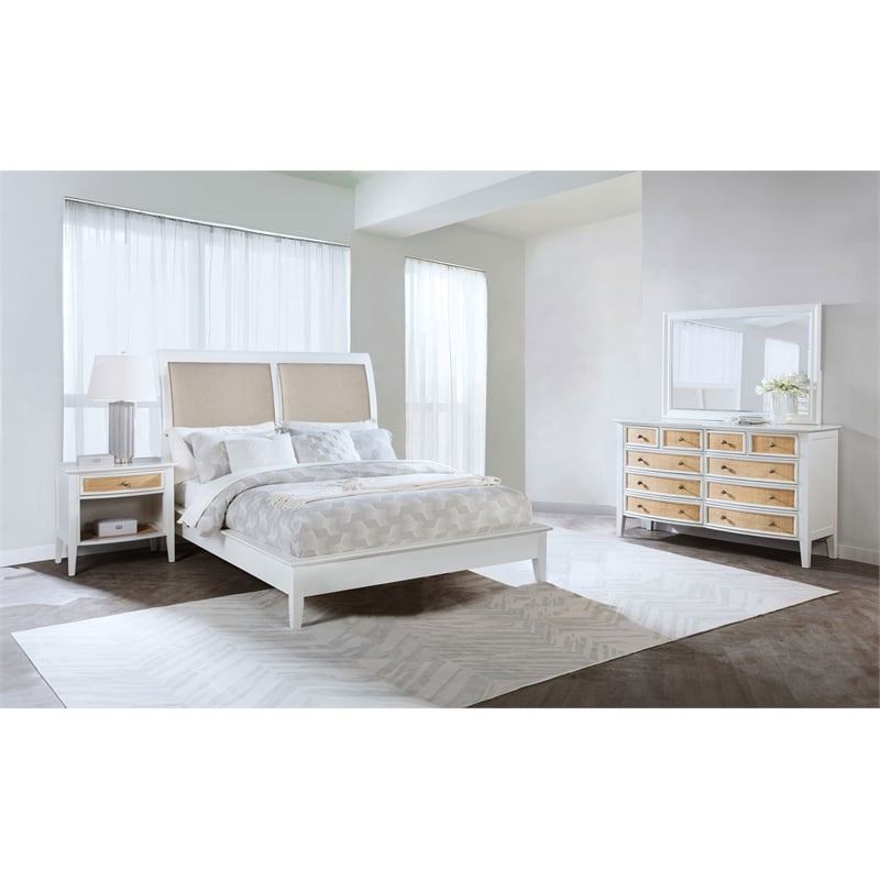 Bexhill 4-piece Eastern King Bedroom Set White