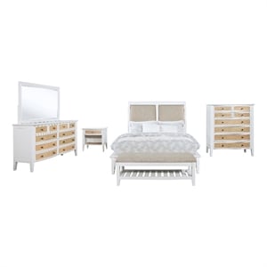 Bexhill 5-piece California King Bedroom Set White
