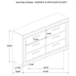 Ives 4-piece Eastern King Bedroom Set Grey High Gloss