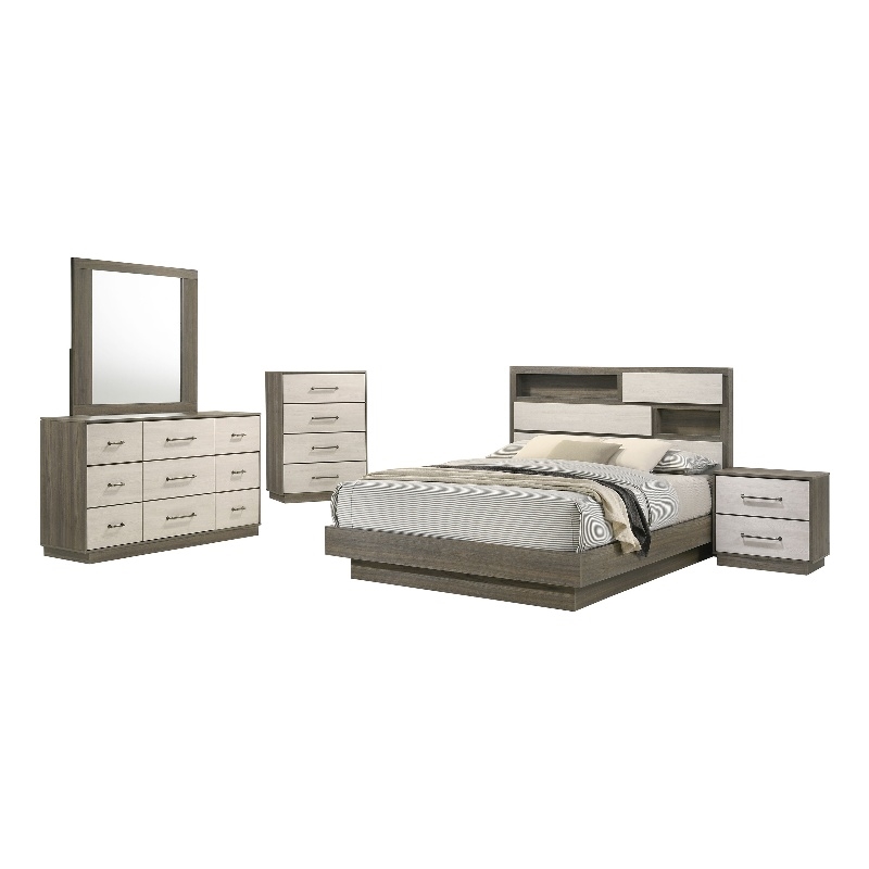 Fenwick 5-piece California King Bedroom Set Grey Oak