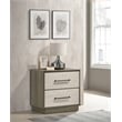 Fenwick 2-drawer Nightstand Bedside Table Grey Oak