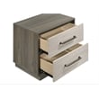 Fenwick 2-drawer Nightstand Bedside Table Grey Oak