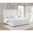 Natasha 65-inch Upholstered California King Bed Cream