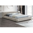 Trinity Upholstered Full Platform Bed Light Taupe