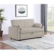 Portland Boucle Upholstered Sleeper Sofa Bed Latte