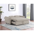 Portland Boucle Upholstered Sleeper Sofa Bed Latte