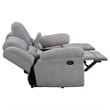 Gilson 2-piece Chenille Upholstered Reclining Sofa Set Grey
