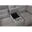 Gilson Chenille Upholstered Reclining Loveseat Grey