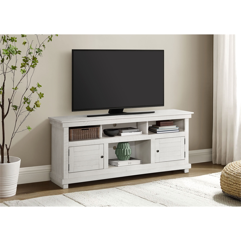 Payne 60-inch TV Stand Media Console Distressed White