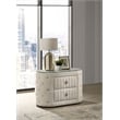 Sonya 2-drawer Upholstered Nightstand Bedside Table Ivory