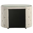 Sonya 2-drawer Upholstered Nightstand Bedside Table Ivory