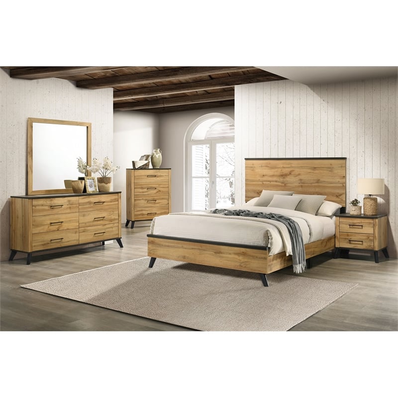 Kaywood 4-drawer Bedroom Chest of Drawers Natural Pine