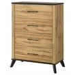Kaywood 4-drawer Bedroom Chest of Drawers Natural Pine