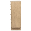 Kailani 5-drawer Bedroom Chest of Drawers Beige Oak