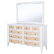Bexhill 10-drawer Dresser and Mirror White