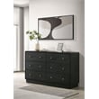 Cavelle 6-drawer Dresser Cabinet Black