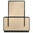Cavelle 6-drawer Dresser and Mirror Black