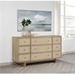 Kailani 9-drawer Dresser Cabinet Beige Oak
