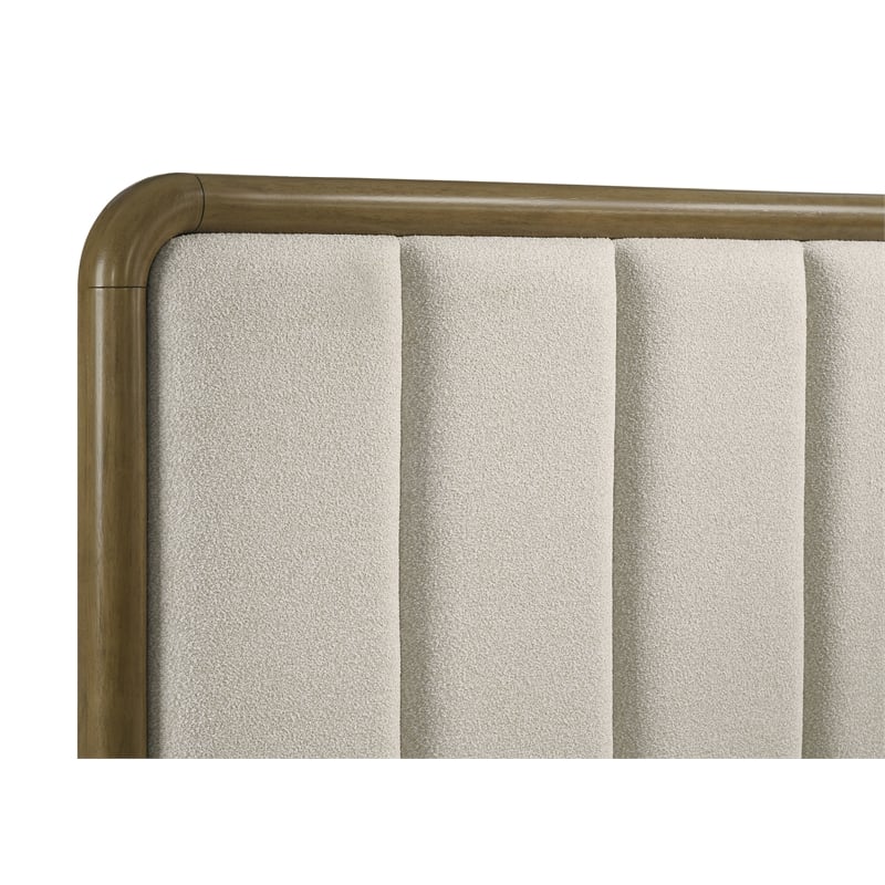 Amsbury 59-inch Upholstered Queen Bed Nutmeg