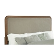 Maderia 57-inch Upholstered Queen Panel Bed Walnut