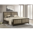 Wilkes 51-inch Upholstered Eastern King Bed Dark Cocoa