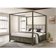 Gran Park Queen Canopy Bed Dark Cocoa