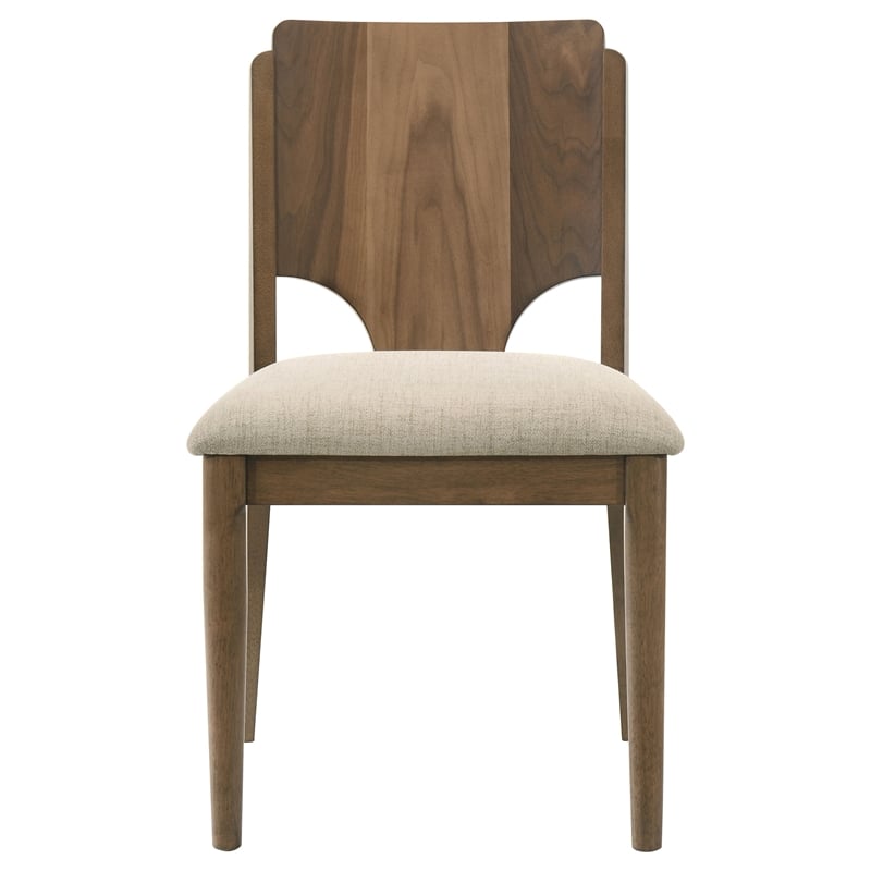 Crestmore Dining Chair Upholstered Seat Walnut