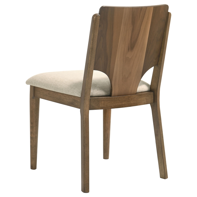 Crestmore Dining Chair Upholstered Seat Walnut