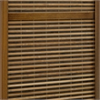 Browning 4-panel Bamboo Room Divider Folding Screen Walnut