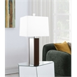 Elena 30-inch Square Tapered Mirrored Table Lamp Brown