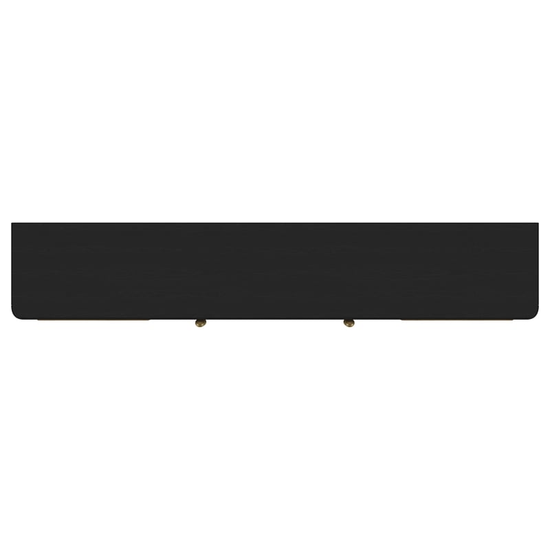 Arini Rattan Cane 2-door TV Stand Media Console Black