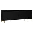 Arini Rattan Cane 2-door TV Stand Media Console Black