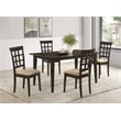 Gabriel 5-piece Rectangular 59-inch Dining Set Cappuccino