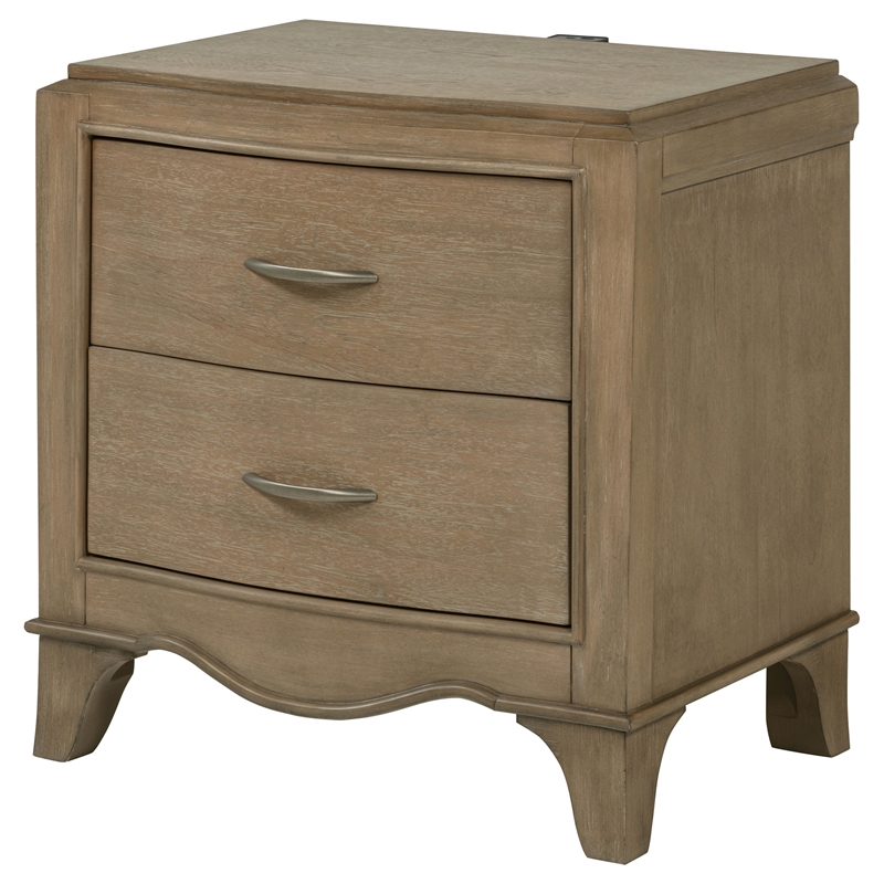 Coaster Revello Traditional Wood 2-Drawer Nightstand in Washed Mango Brown