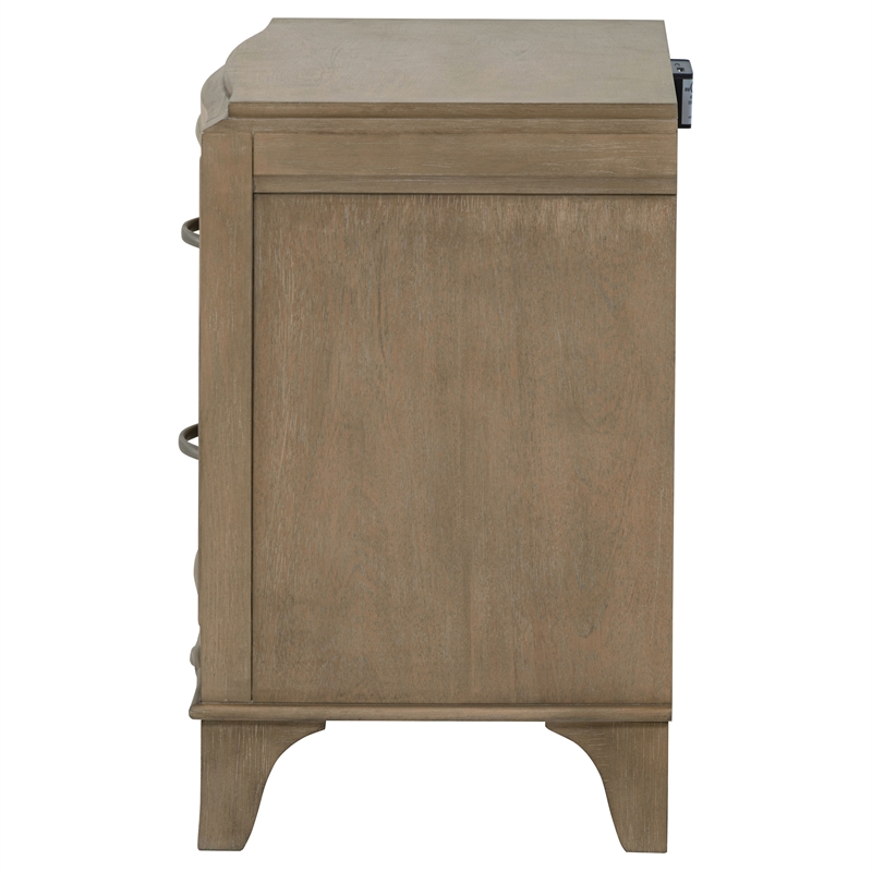 Coaster Revello Traditional Wood 2-Drawer Nightstand in Washed Mango Brown