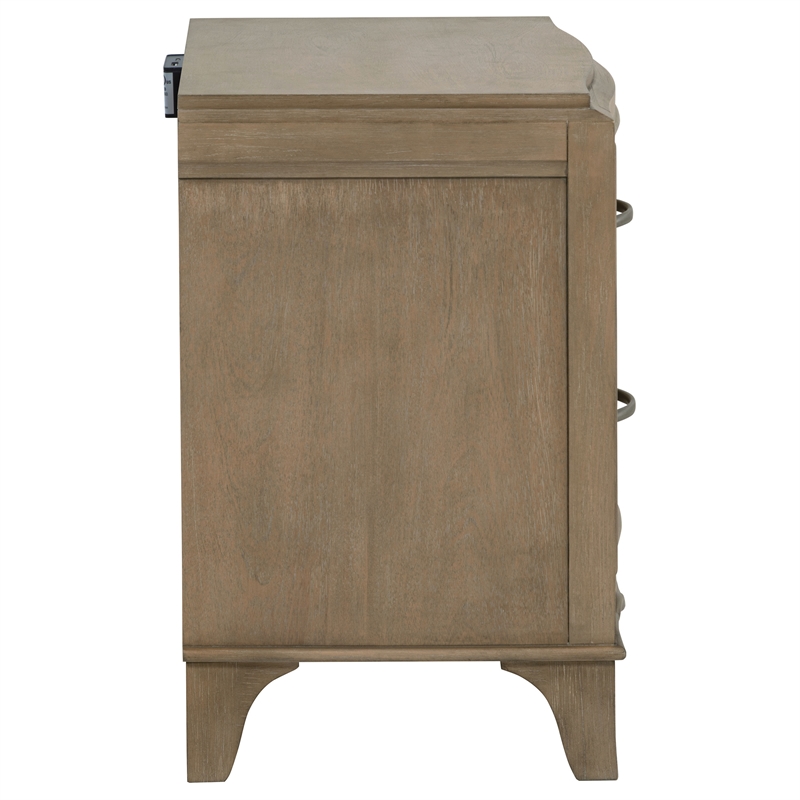 Coaster Revello Traditional Wood 2-Drawer Nightstand in Washed Mango Brown