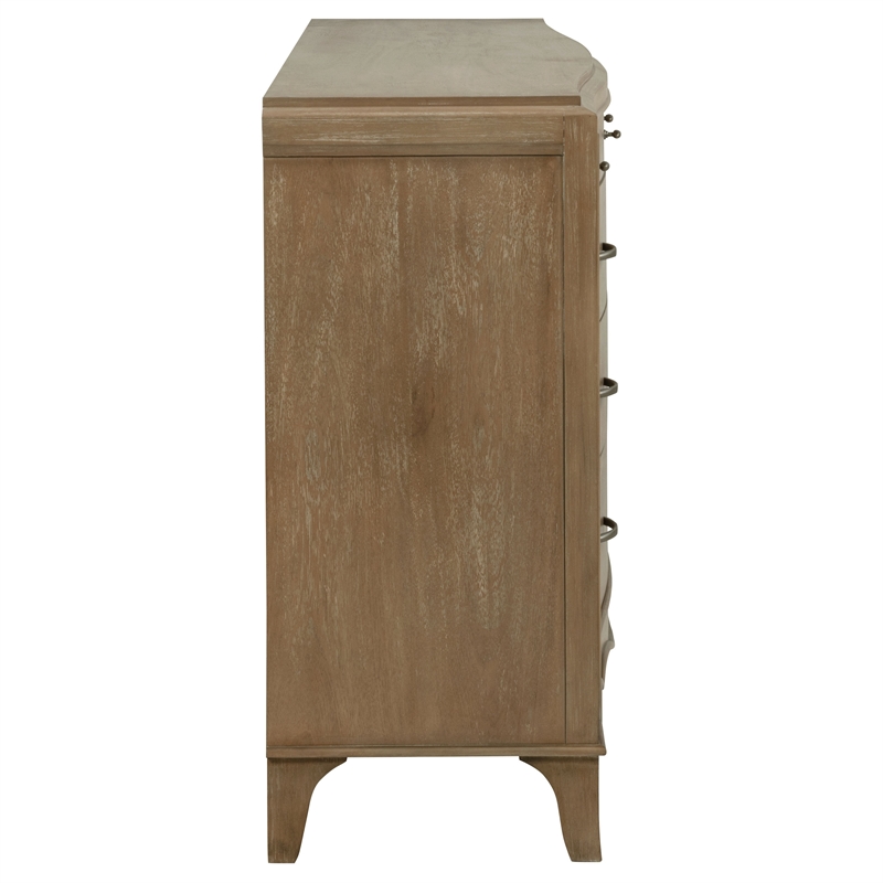 Coaster Revello 8-Drawer Traditional Wood Dresser in Washed Mango Brown