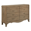 Coaster Revello 8-Drawer Traditional Wood Dresser in Washed Mango Brown